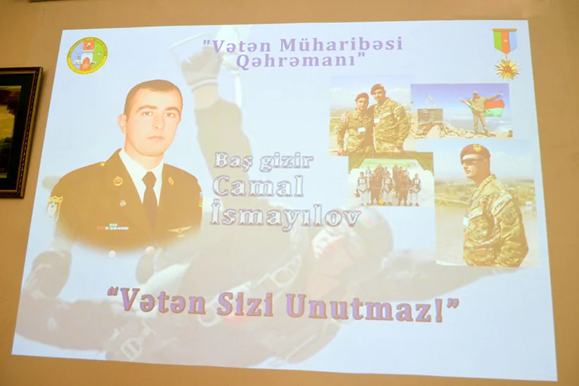 Vətən müharibəsi şəhidinin xatirəsinə həsr olunan anım mərasimi keçirilib