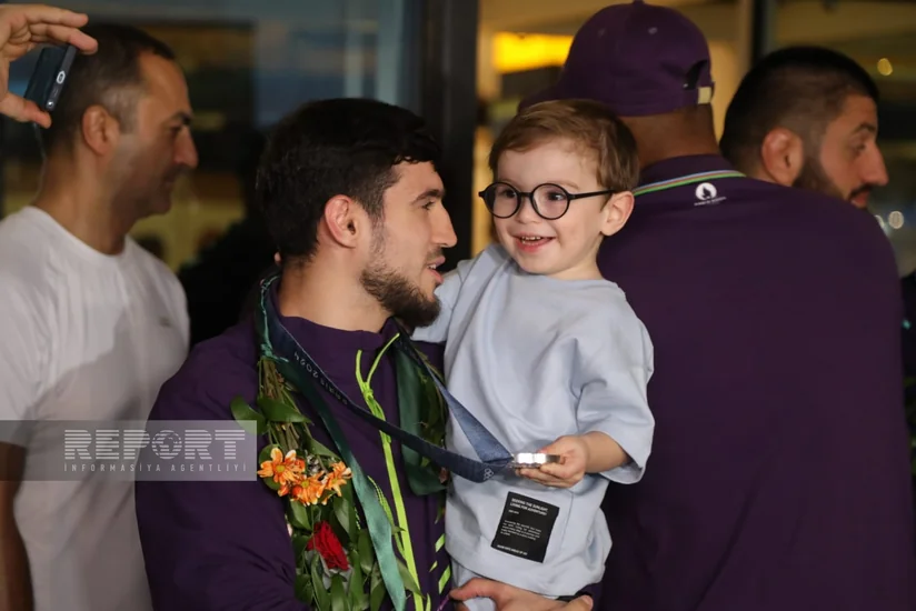 Yay Olimpiya Oyunlarında iştirak edən idmançılarımızın növbəti qrupu Vətənə qayıdıb