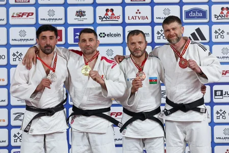Azərbaycanın veteran cüdoçuları Avropa çempionatında daha 3 qızıl medal qazanıblar