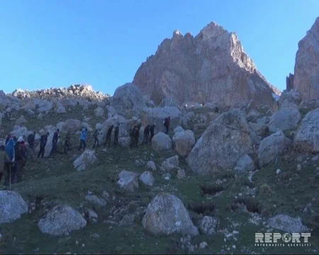 Heydər zirvəsinə yürüş başa çatıb - FOTO