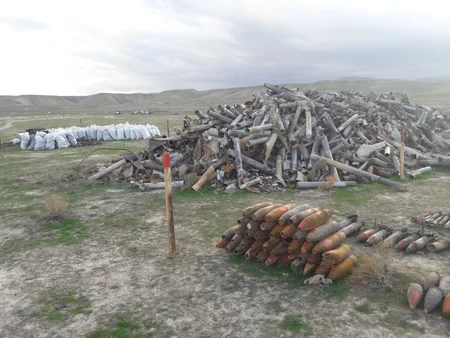 Xızıda 14403 ədəd partlamamış hərbi sursat aşkarlanıb