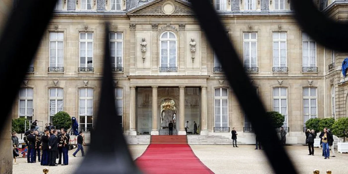 Environmentalists detained in front of Elysee Palace while trying to protest