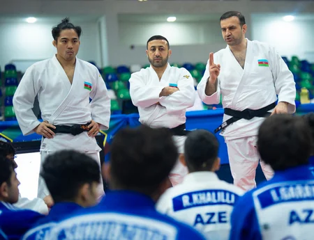 Quba Olimpiya İdman Kompleksində cüdoçuların beynəlxalq təlim-məşq toplanışı davam edir