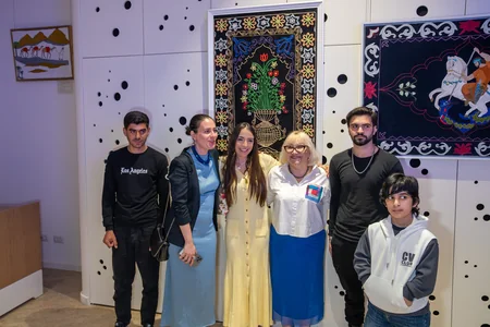 Students of boarding school present their works at Nine Senses Center