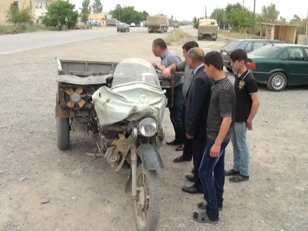​Salyan sakini qeyri-adi motosikl düzəldib - FOTO