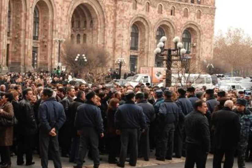 ​Ermənistanda iş adamları etiraz aksiyası keçirir