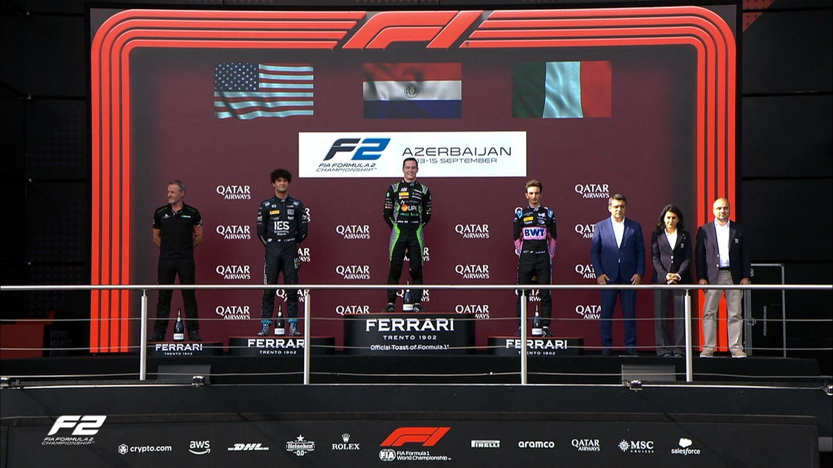 Formula 2: Joshua Duerksen presented with award