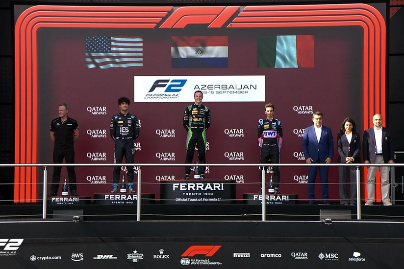 Formula 2: Joshua Duerksen presented with award