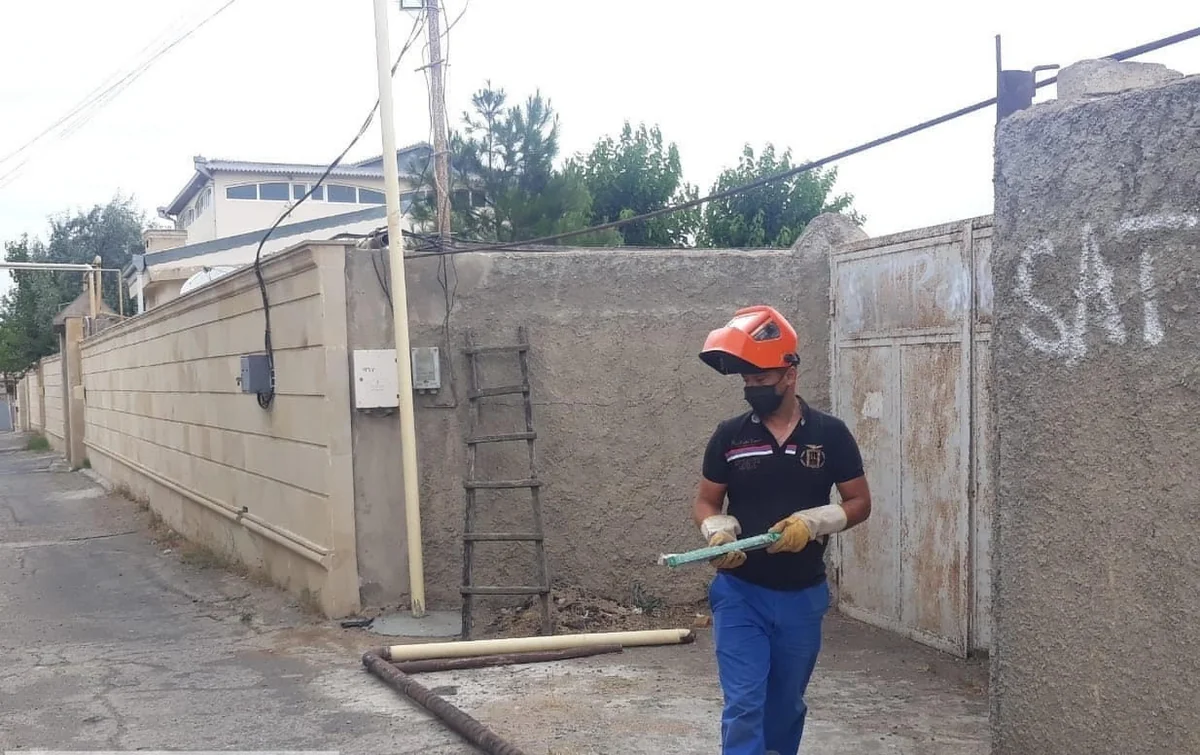 Qaz xəttini dəyişdirmək istəyən sakin abonentləri qazsız qoydu - FOTO