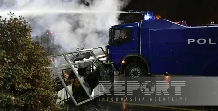 Tbilisidə polislə etirazçılar arasında qarşıdurma olub, xəsarət alanlar var - YENİLƏNİB-3