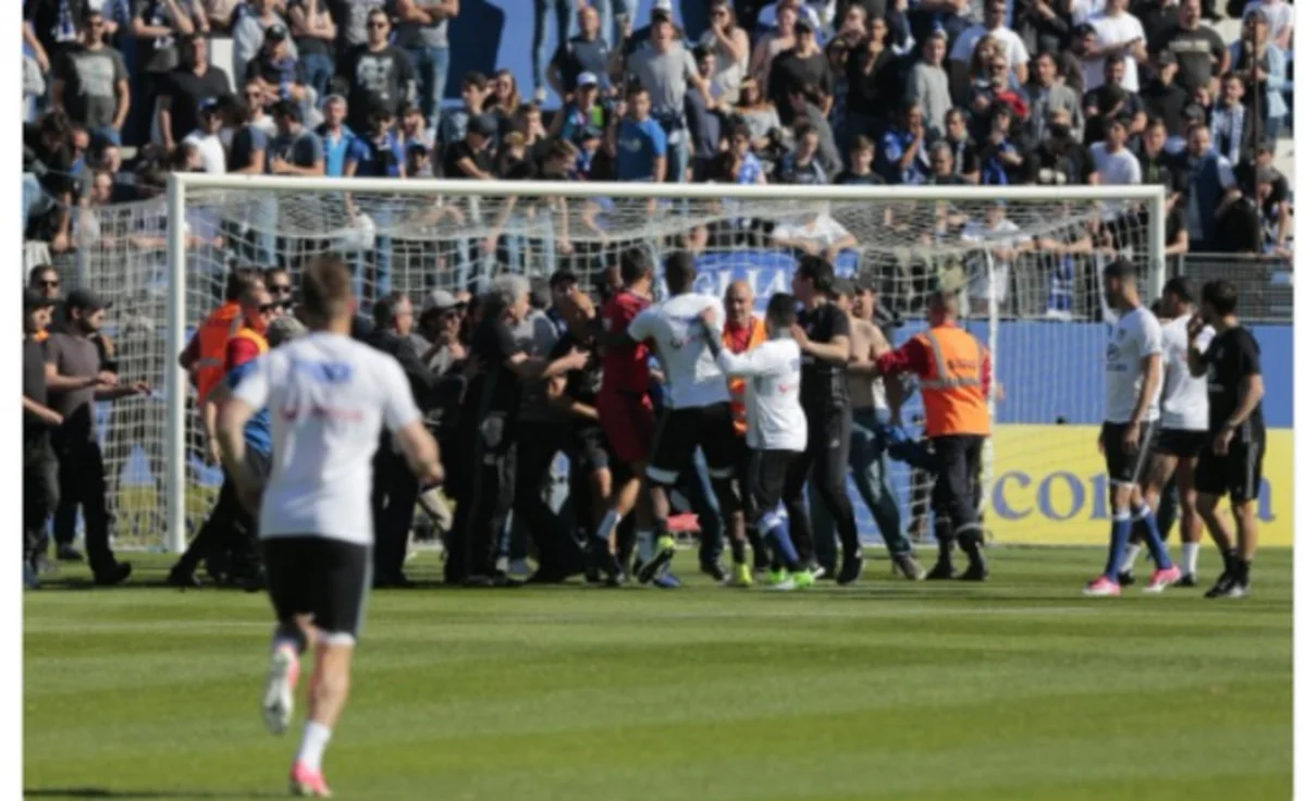 Fransa çempionatı: Bastiya - Lion oyunu qarşıdurma səbəbindən yarımçıq qalıb