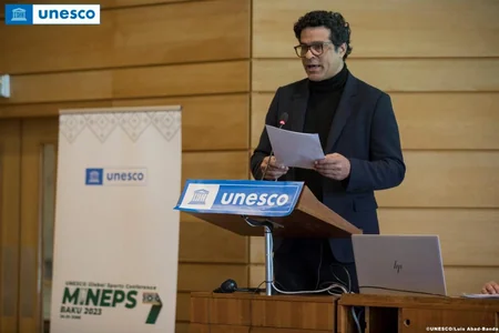 Fərid Qayıbov UNESCO-ya üzv ölkələrin Daimi nümayəndəliklərinin sessiyasında çıxış edib