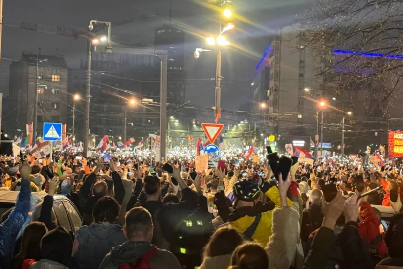 Belqradda iğtişaşlardan sonra 56 nəfər xəstəxanaya yerləşdirilib