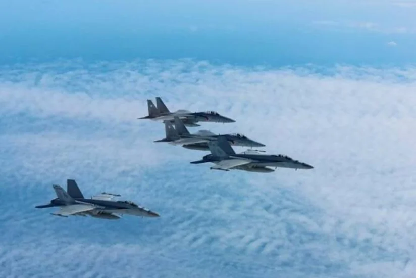 US, Japanese warplanes conduct drills over Sea of Japan