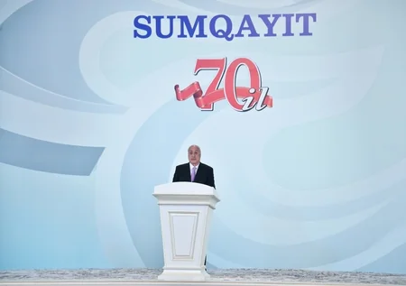 Prezident Sumqayıtın 70 illiyinə həsr olunan tədbirdə iştirak edib - YENİLƏNİB-2