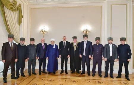 Президент Азербайджана принял мусульманских религиозных деятелей из северокавказских республик