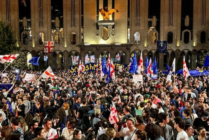 Tbilisidə yeni qanun layihəsinə qarşı aksiya başa çatıb