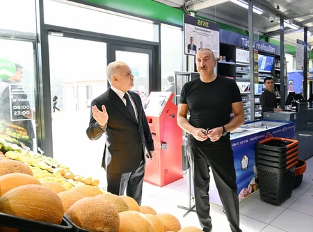 Prezident “Balland-Kəlbəcər balı, arı və arıçılıq məhsulları mağazası”nın açılışında iştirak edib - YENİLƏNİB