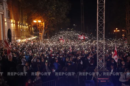 В Тбилиси завершился митинг сторонников Саакашвили