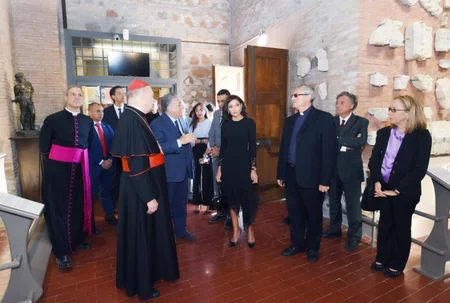 Mehriban Aliyeva attends inauguration of St.Sebastian catacombs in Vatican