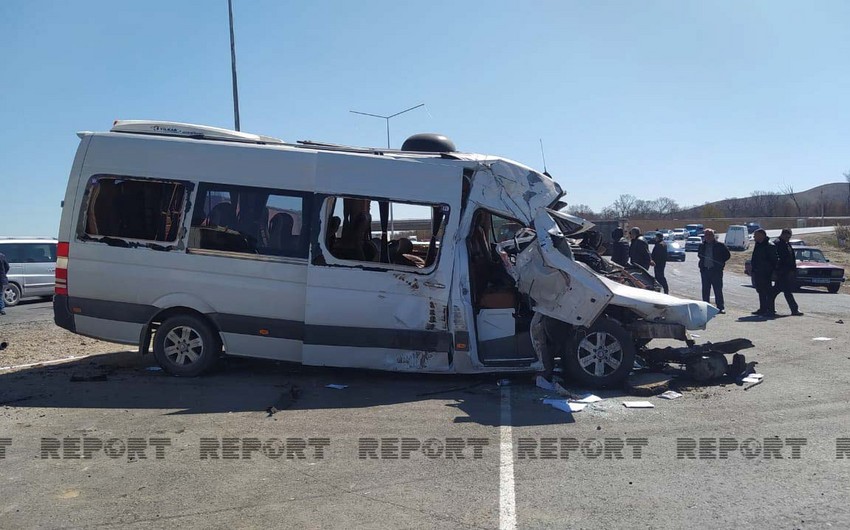Ağstafada mikroavtobusla yük maşınının toqquşduğu qəzada ölənlərin sayı 3-ə çatıb