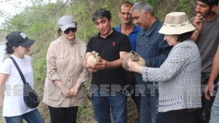 Kür sahilində antik dövrə aid küp qəbirlər aşkarlanıb