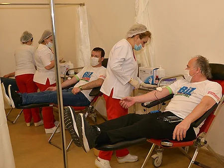 AFFA management attends blood donation campaign