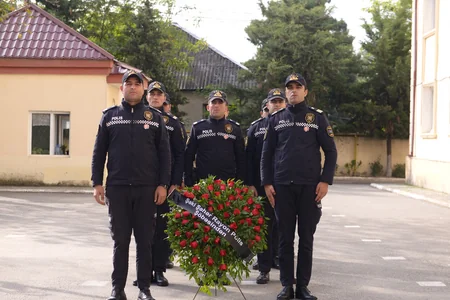 Şəkidə şəhid Elçin Nadirovun xatirə lövhəsinin açılışı olub