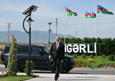 Prezident Ağdamın Kəngərli kəndinin birinci mərhələsinin açılışında iştirak edib - YENİLƏNİB