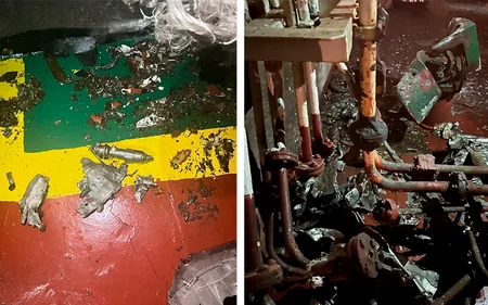 Rusiya Odessanın limanında Liberiyanın gəmisini atəşə tutub