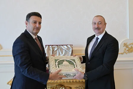 Prezident İlham Əliyev İordaniya parlamentinin Nümayəndələr Palatasının sədrini qəbul edib