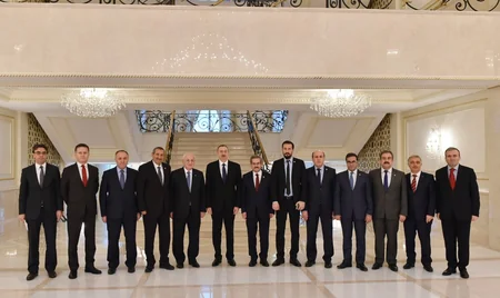 Prezident İlham Əliyev Türkiyə parlamentinin sədrini qəbul edib