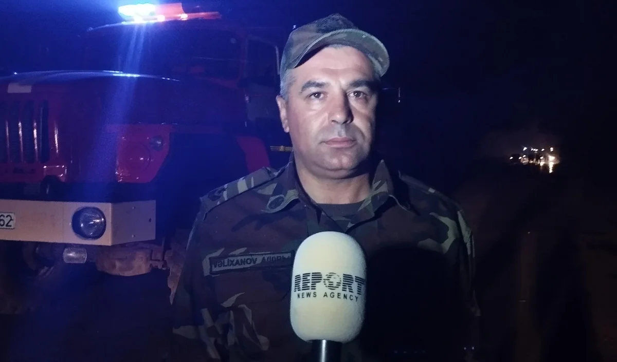 Şabranda yanğınla əlaqədar müvəqqəti postlar yaradılıb