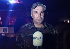 В Шабране созданы временные блокпосты в связи с пожаром