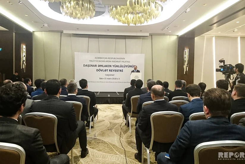 Bakıda “Daşınar əmlakın yüklülüyünün dövlət reyestri”nin təqdimatı keçirilib