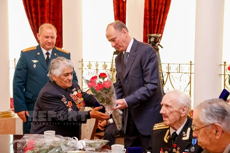 ​Rusiya Təhlükəsizlik Şurasının katibi azərbaycanlı müharibə veteranları ilə görüşüb