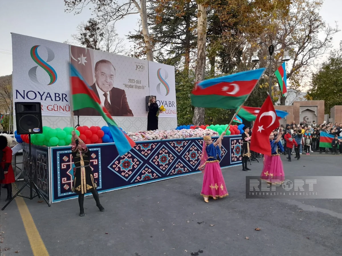 Qax və Oğuzda Zəfər Günü ilə bağlı bayram konserti təşkil edilib