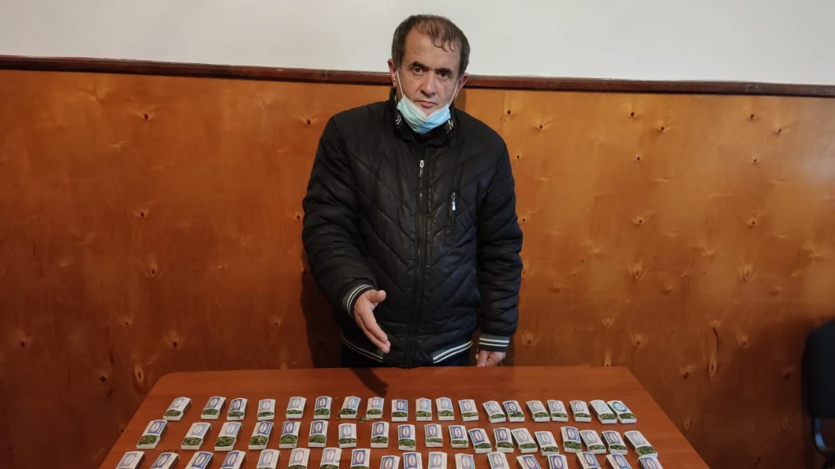 Astarada torpağa basdırılmış narkotik aşkarlandı