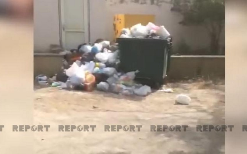 Bakıda poliklinikanın həyəti zibilliyə çevrilib - VİDEO