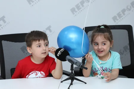 Festive atmosphere at Report News Agency on Children's Day