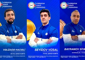 Азербайджанские каратисты завоевали три медали в первый день чемпионата мира в Польше