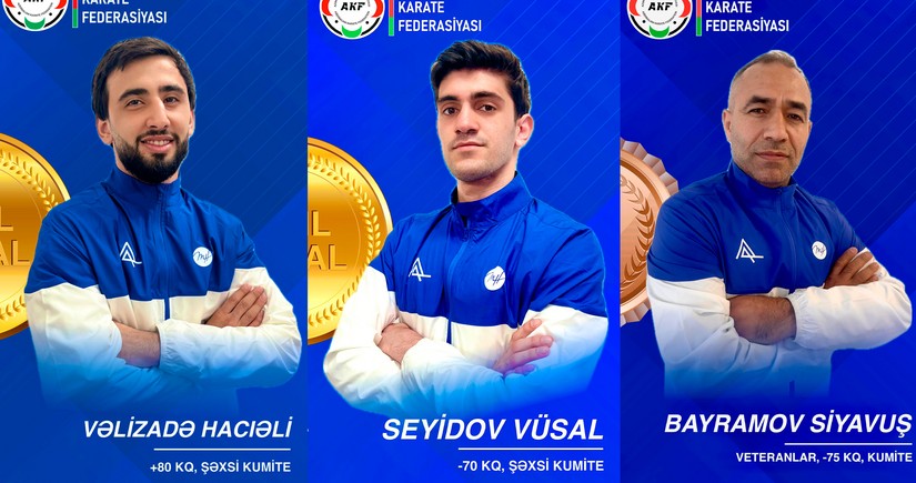 Azərbaycan karateçiləri dünya çempionatının ilk günündə 3 medal qazanıblar