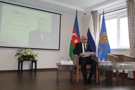 Həştərxanda Heydər Əliyevin 100 illik yubileyinə həsr olunmuş konfrans işinə başlayıb