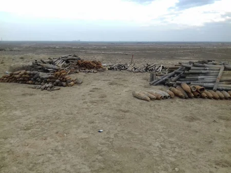 ANAMA Xızıda 98 ədəd partlamamış hərbi sursat tapıb