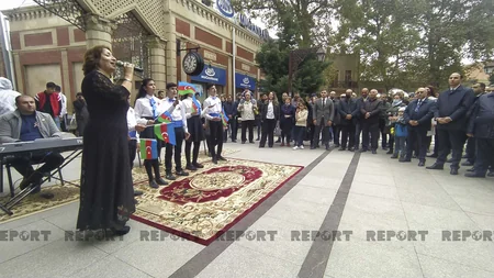 Gəncədə Nizami Gəncəvinin 880 illik yubileyi münasibətilə tədbir keçirilib