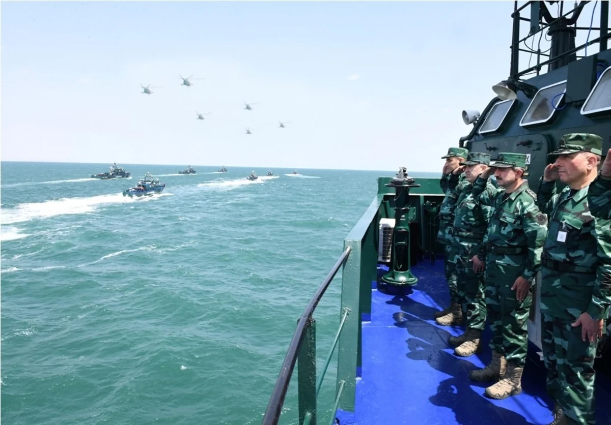 DSX Xəzərdə təlimlər keçirib - VİDEO