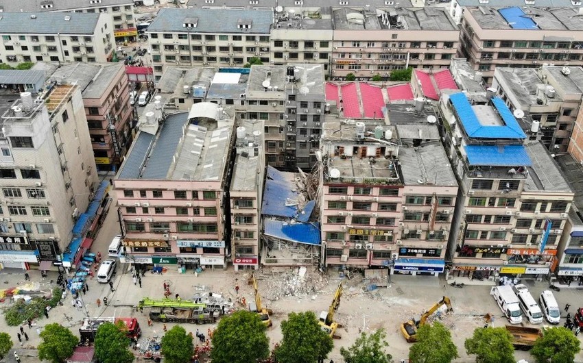 Nearly 40 missing after building collapsed in China