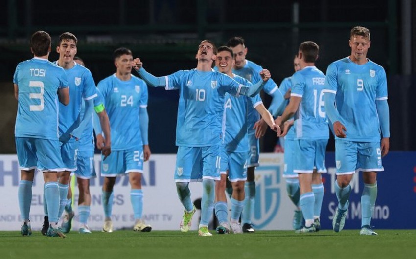 Futbol üzrə San-Marino millisi tarixində ilk dəfə səfərdə qələbə qazanıb