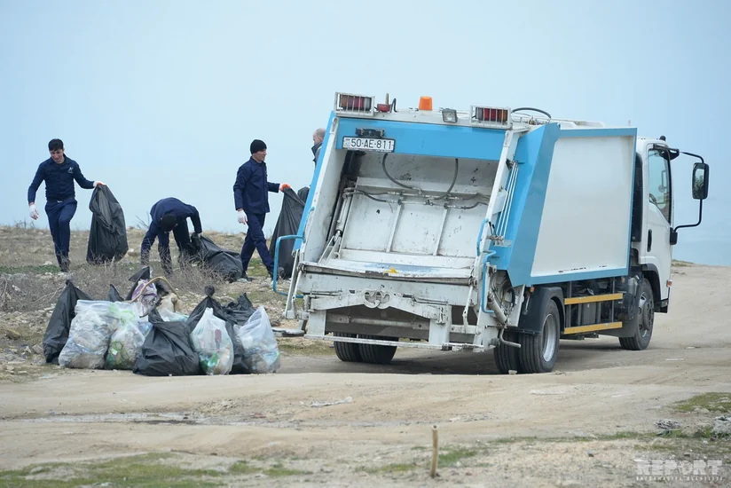 Bilgəhdə Xəzərin sahil zolağı plastik tullantılardan təmizlənib
