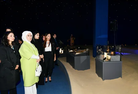 Mehriban Aliyeva views 'Illusions of Time' exhibition in Samarkand